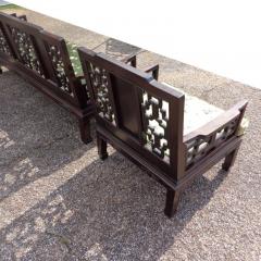 Vintage Chinoiserie Ming Style Rosewood Sofa - 2700254