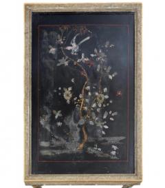 Vintage Chinoiserie Silver Giltwood Faux Bamboo Cocktail Table - 3919953
