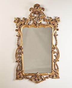 Vintage Chippendale Style Giltwood Mirror Probably Italy circa 1950 - 3489496