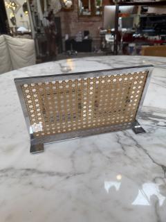 Vintage Chrome Cane Double Photo Frame - 4614627