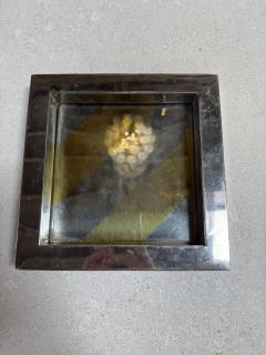 Vintage Chrome Catchall Tray With Stripe Detail - 4564240