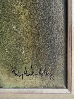 Vintage Classical Shakespearean Pose Portrait Oil Painting Vintage Frame Signed - 4549266