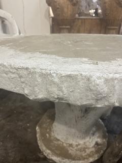 Vintage Concrete Faux Bois Table and 4 Chairs - 4100914
