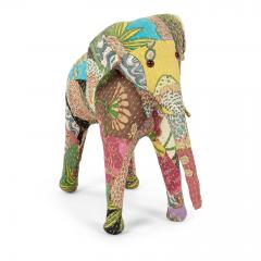 Vintage Cotton Elephant Covered in Indian Textiles - 2509872