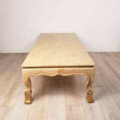 Vintage Crackled Lacquer with Gilt Coffee Table circa 1980s - 2614988