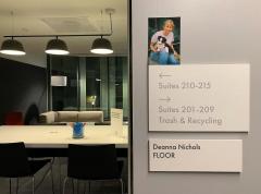 Vintage Cream and Blue Matte Glaze Studio Ceramic Planter by Deanna Nichols - 4453164