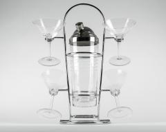 Vintage Crystal Martini Cocktail Set - 555268