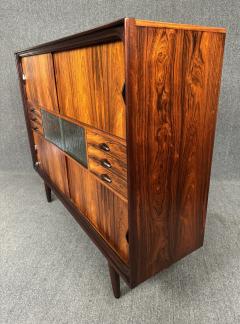 Vintage Danish Mid Century Modern Rosewood Credenza Hutch - 3734514