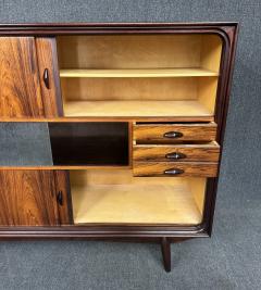 Vintage Danish Mid Century Modern Rosewood Credenza Hutch - 3734517