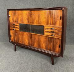 Vintage Danish Mid Century Modern Rosewood Credenza Hutch - 3734518