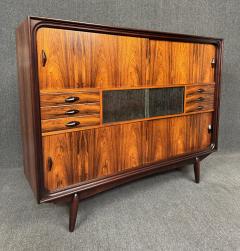 Vintage Danish Mid Century Modern Rosewood Credenza Hutch - 3734519