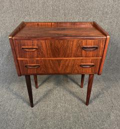 Vintage Danish Mid Century Modern Rosewood Nightstand Entry Chest - 3591645