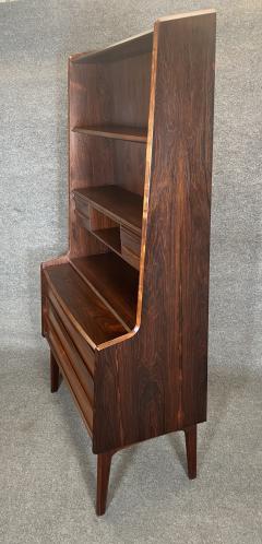 Vintage Danish Mid Century Modern Rosewood Secretary Bookcase - 3301328