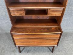 Vintage Danish Mid Century Modern Rosewood Secretary Bookcase - 3301333