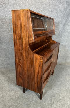 Vintage Danish Mid Century Modern Rosewood Secretary Desk - 3419887