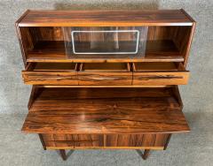 Vintage Danish Mid Century Modern Rosewood Secretary Desk - 3419890