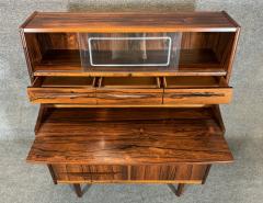 Vintage Danish Mid Century Modern Rosewood Secretary Desk - 3419891