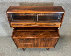 Vintage Danish Mid Century Modern Rosewood Secretary Desk - 3419893