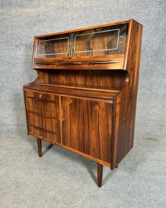 Vintage Danish Mid Century Modern Rosewood Secretary Desk - 3419896