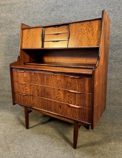 Vintage Danish Mid Century Modern Rosewood Secretary Desk - 3508658