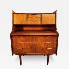 Vintage Danish Mid Century Modern Rosewood Secretary Desk - 3510240