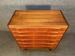 Vintage Danish Mid Century Modern Teak Chest of Drawers Dresser - 3490831