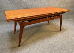 Vintage Danish Mid Century Modern Teak Elevator Coffee Dining Table by BC Mobler - 3349105