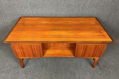 Vintage Danish Mid Century Modern Teak Floating Writing Desk - 3713220