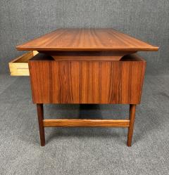 Vintage Danish Mid Century Modern Teak Floating Writing Desk - 3713224