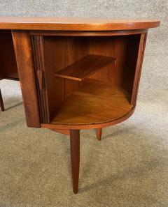 Vintage Danish Mid Century Teak Bullet Desk in the Manner of Kai Kristiansen - 3312715