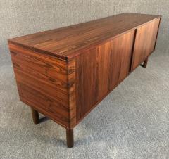 Vintage Danish MidCentury Rosewood Tambour Door Credenza by Hornslet Mobelfabrik - 3605665