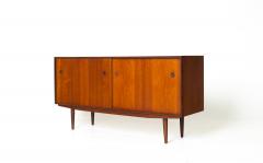 Vintage Danish Modern Teak Credenza with Afromosia Details - 4794711