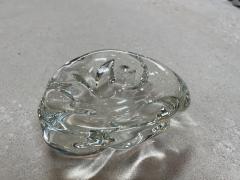 Vintage Decorative Small Glass Shell Bowl 1960s - 3246473
