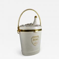 Vintage Designer Handbag Champagne Bottle Ice Bucket Trompe Loeil 1960s - 2828253