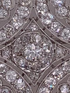 Vintage Diamond Cluster Brooch - 2713193