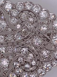Vintage Diamond Cluster Brooch - 2713196