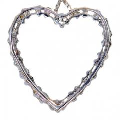 Vintage Diamond Heart Pendant 14k Gold - 150392