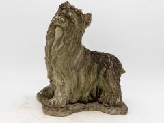 Vintage Dog Yorkishire Terrier Concrete Garden Ornament - 3370249