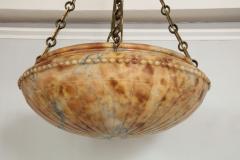 Vintage Dome Shape Alabaster Fixture - 1067577