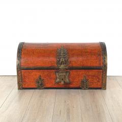 Vintage Domed Trunk in 19th Century Style Northern India - 4145861
