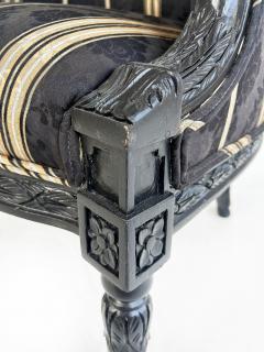 Vintage Ebonized Carved Rams Head Berg re Chairs Pair - 4663578