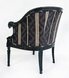 Vintage Ebonized Carved Rams Head Berg re Chairs Pair - 4663587