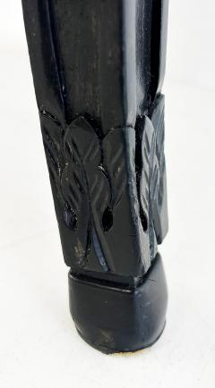 Vintage Ebonized Carved Rams Head Berg re Chairs Pair - 4663592