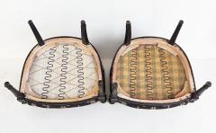 Vintage Ebonized Carved Rams Head Berg re Chairs Pair - 4663594