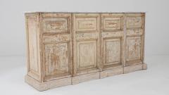 Vintage Egyptian Paneled Bar with Marble Top - 3471043