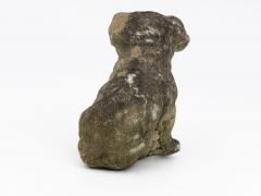 Vintage English Bulldog or Pug Dog Stone Garden Statue English mid 20th C  - 4639389
