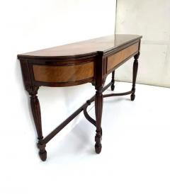 Vintage English Marquetry Inlay Console with Book matched Veneer - 3981567