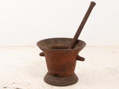 Vintage English Pestle and Mortar Oversized English 1890s - 3920732