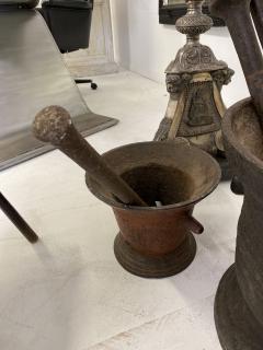 Vintage English Pestle and Mortar Oversized English 1890s - 3920738