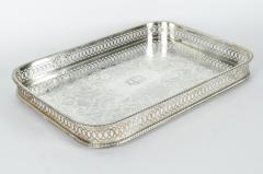 Vintage English Plated Gallery Tray - 400381